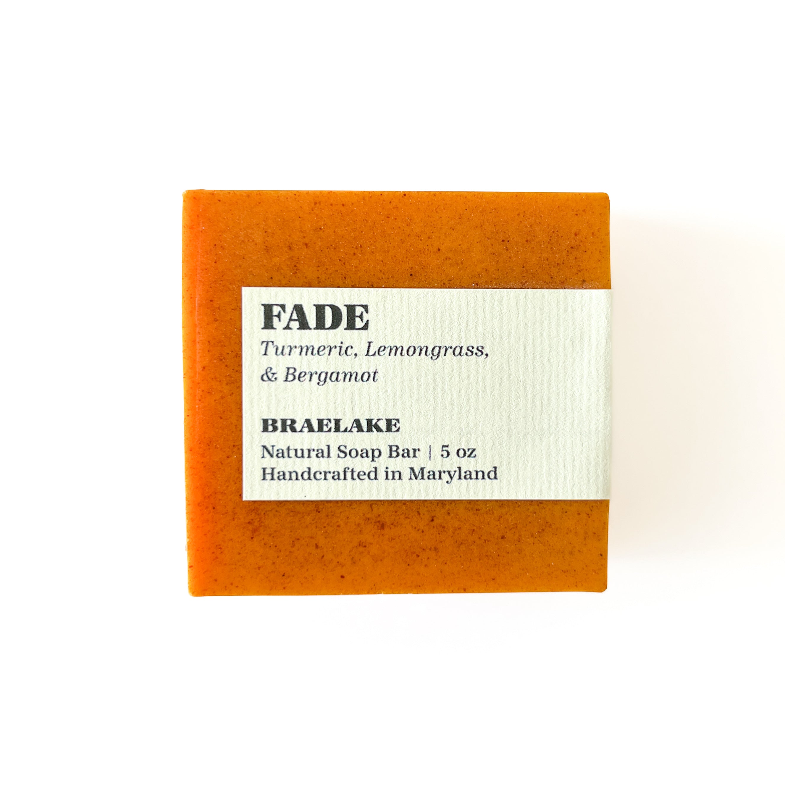Fade | Turmeric with Bergamot & Lemongrass Bar Soap